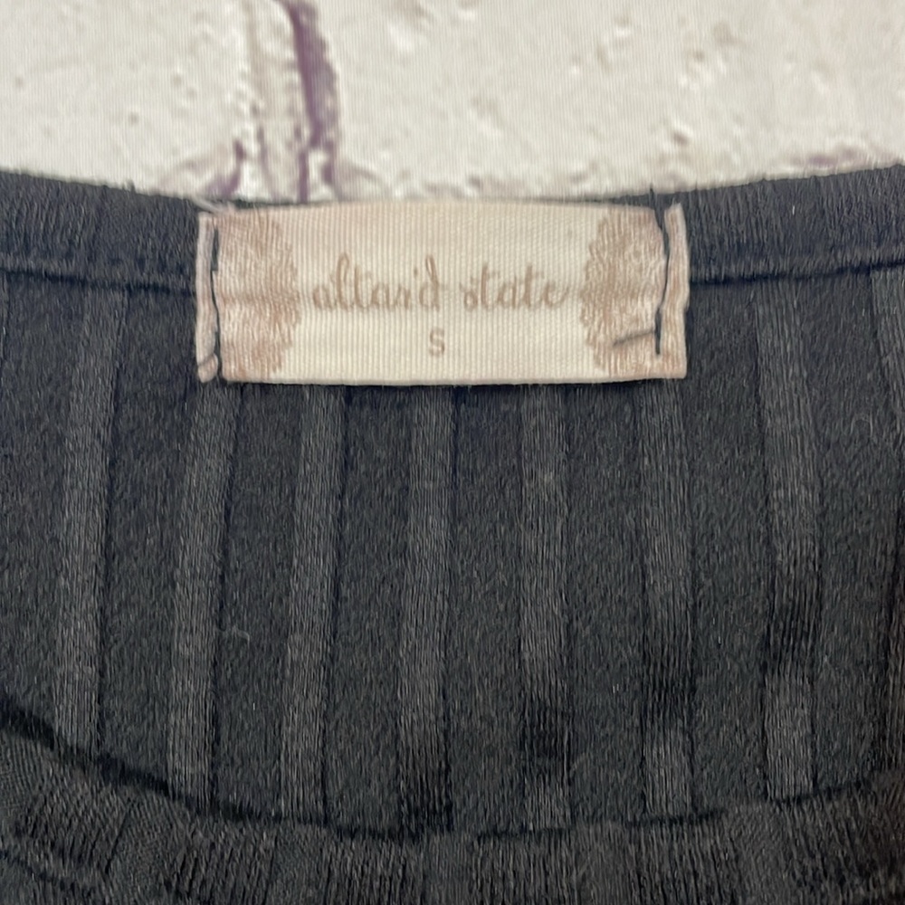 Altar’d State Black Ribbed Body-Con Dress - Picture 5 of 8